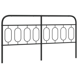 Cabeceira de cama 183 cm metal preto H