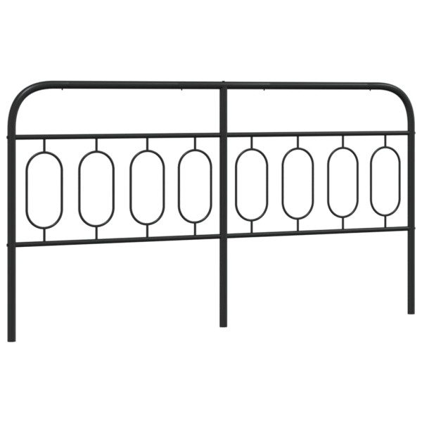 Cabeceira de cama 183 cm metal preto M 2