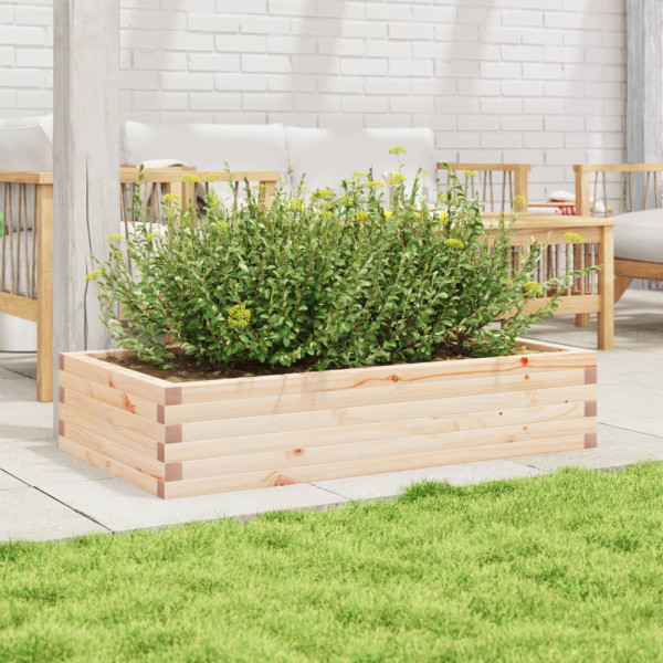 Jardinera de madera maciza de pino 110x60x23 cm M 3
