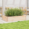Jardinera de madera maciza de pino 110x60x23 cm 3