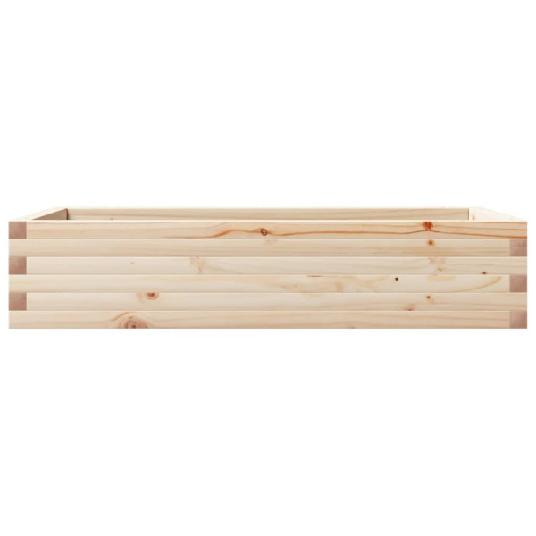 Jardinera de madera maciza de pino 110x60x23 cm M 5