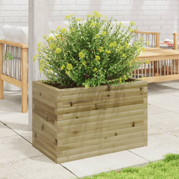 Jardinera de madera de pino impregnada 70x40x45.5 cm M 3