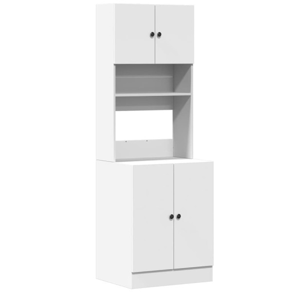 Mueble de cocina madera de ingeniería blanco 60x50x180 cm M 2