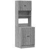 Mueble de cocina madera de ingeniería gris Sonoma 60x50x180 cm 2