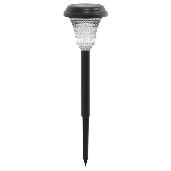 Luces solares de camino con picos de tierra 12 uds luz blanca M 4