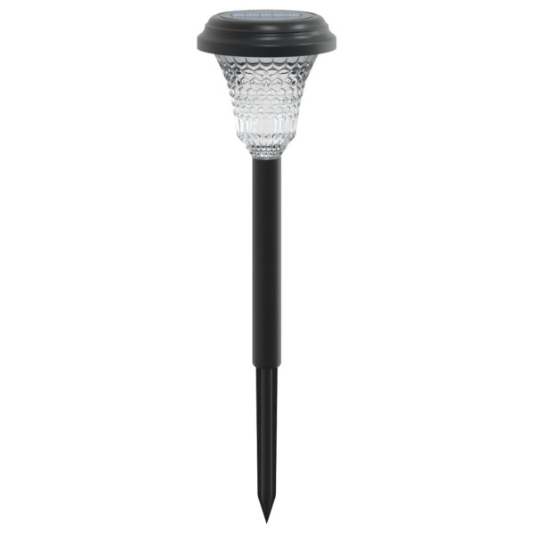 Luces solares de camino con picos de tierra 12 uds luz blanca M 5