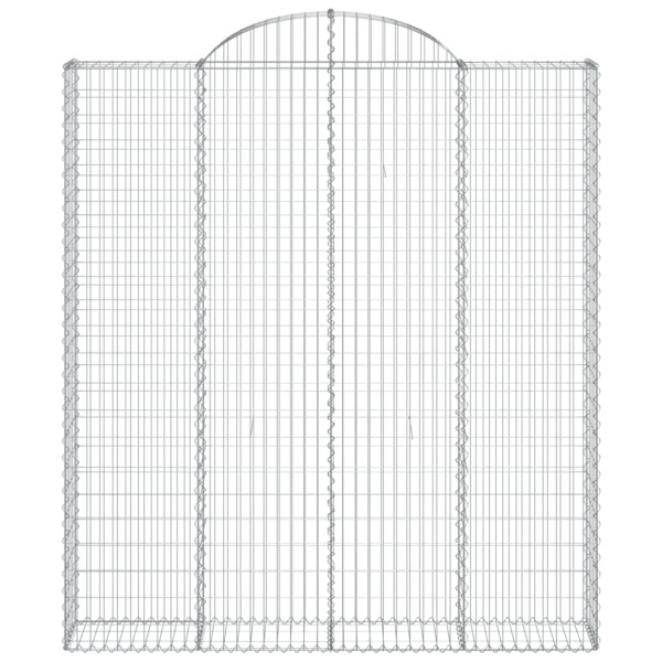 Cestos gabião arqueados 8pcs 200x30x220/240cm ferro galvanizado M 4