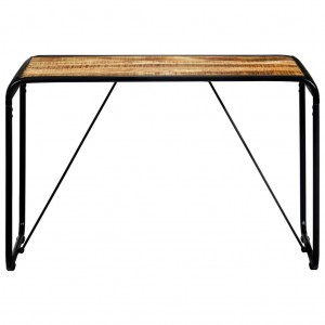 Mesa de comedor madera maciza de mango sin tratar 118x60x76 cm H