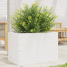 Vaso/floreira de jardim 70x40x45.5 cm pinho maciço branco 1