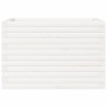 Vaso/floreira de jardim 70x40x45.5 cm pinho maciço branco 5