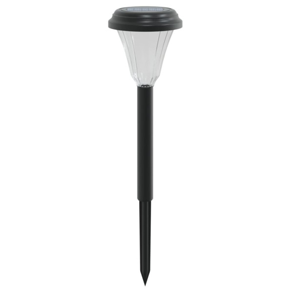 Luces solares de camino con picos de tierra 12 uds luz blanca M 4