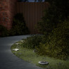 Luces solares suelo jardín con picos tierra blanco cálido 4 uds 1