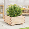 Jardinera de madera maciza de pino 50x50x26.5 cm 3