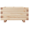 Jardinera de madera maciza de pino 50x50x26.5 cm 5