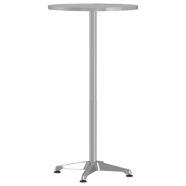 Mesa de bar com altura ajustável Ø59.5x70/114.5 cm alumínio M 2