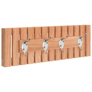 Perchero de pared madera maciza de nogal 42x8.5x14 cm H