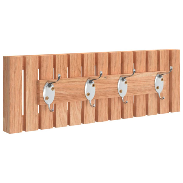 Perchero de pared madera maciza de nogal 42x8.5x14 cm M 2