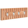 Perchero de pared madera maciza de nogal 42x8.5x14 cm 2