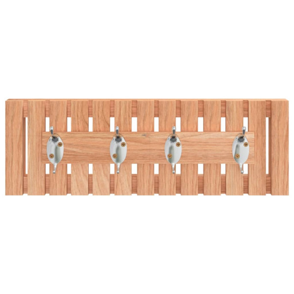 Perchero de pared madera maciza de nogal 42x8.5x14 cm M 3