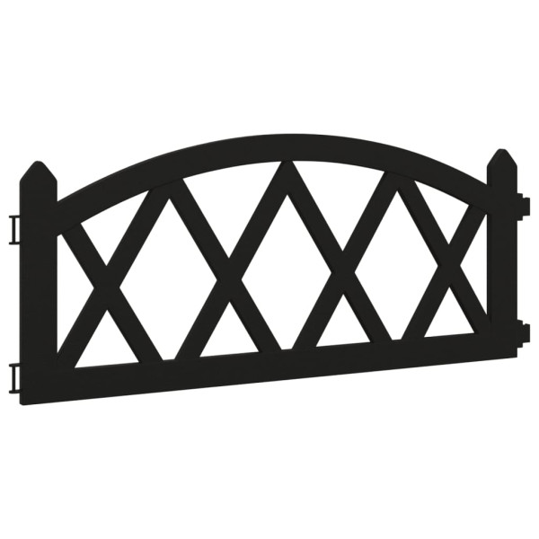 Bordas de relvado 17 pcs 10 m PP preto M 3