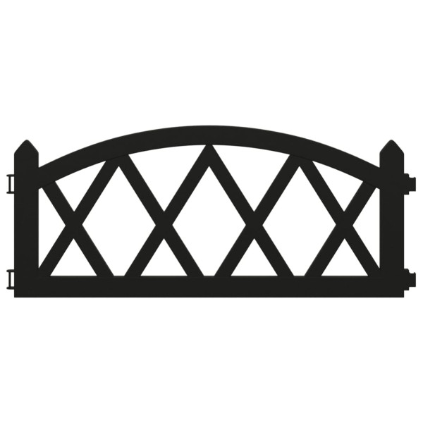 Bordas de relvado 17 pcs 10 m PP preto M 4