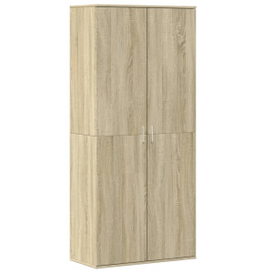 Mueble zapatero madera contrachapada color roble 80x39x178 cm H