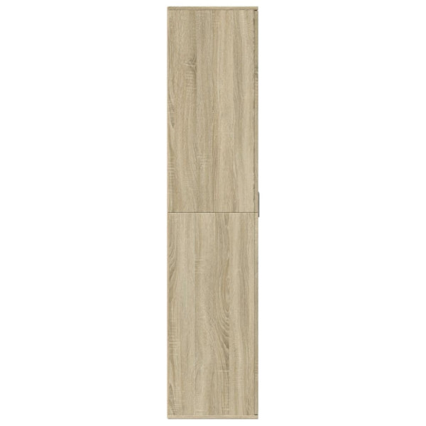 Mueble zapatero madera contrachapada color roble 80x39x178 cm M 4