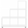 Estante em escada derivados de madeira 107 cm branco brilhante 4