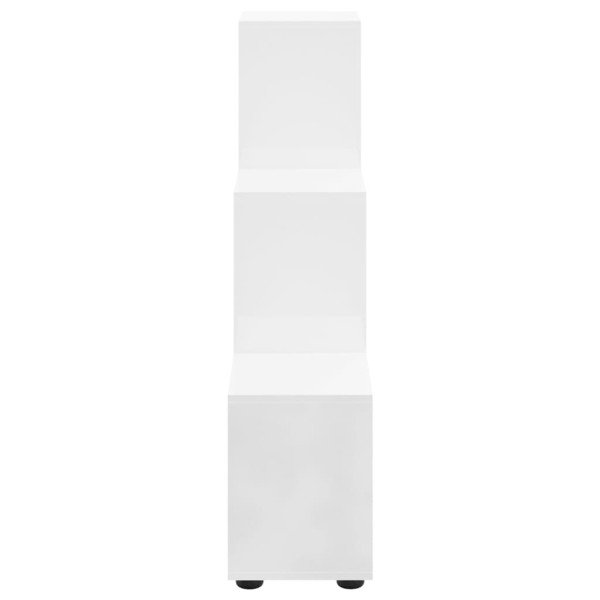 Estante em escada derivados de madeira 107 cm branco brilhante M 5