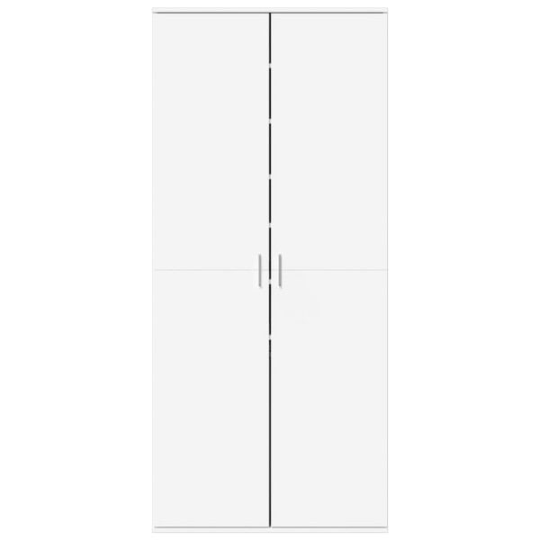 Armário para sapatos 80x39x178 cm contraplacado branco M 3