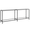 Mesa consola transparente vidrio templado 200x35x75.5 cm 2