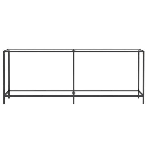 Mesa consola transparente vidrio templado 200x35x75.5 cm M 3