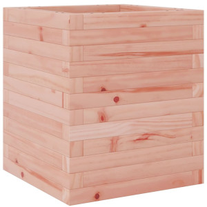 Jardinera de madera maciza Douglas 40x40x46 cm H