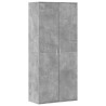 Mueble zapatero contrachapada gris hormigón 80x39x178 cm 2