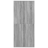 Mueble zapatero madera de ingeniería gris Sonoma 80x39x178 cm 3
