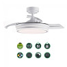 Ventilador LED com lâminas retráteis Mini TC branco (46W) 3