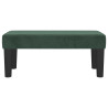 Banco de terciopelo verde oscuro 70x30x30 cm 3