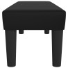 Banco de cuero sintético negro 100x30x30 cm 4