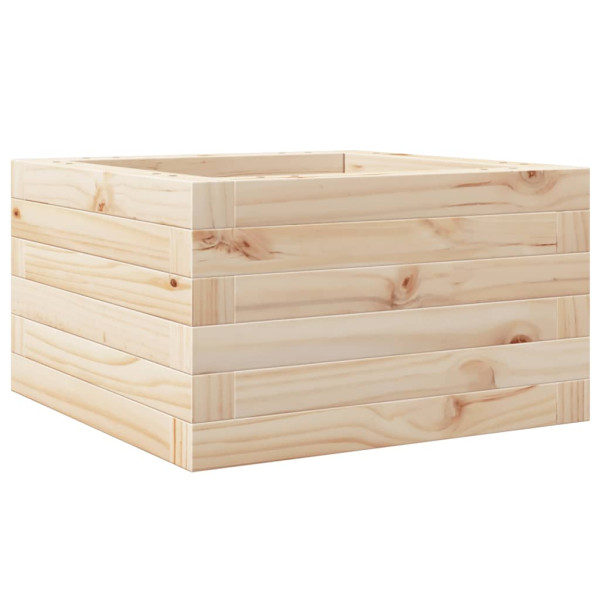 Jardinera de madera maciza de pino 40x40x23 cm M 2