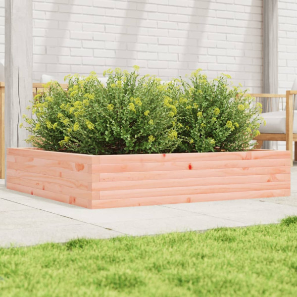 Jardinera madera maciza de abeto Douglas 110x110x23 cm D