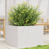 Vaso/floreira de jardim 70x70x45.5 cm pinho maciço branco 1