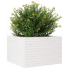 Vaso/floreira de jardim 70x70x45.5 cm pinho maciço branco 4