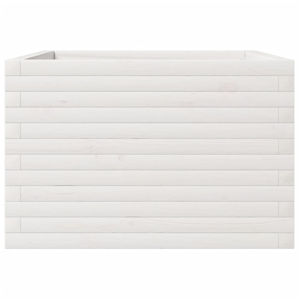 Jardinera madera maciza de pino blanco 70x70x45.5 cm M 5