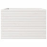 Vaso/floreira de jardim 70x70x45.5 cm pinho maciço branco 5