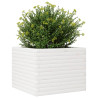 Vaso/floreira de jardim 60x60x45.5 cm pinho maciço branco 4