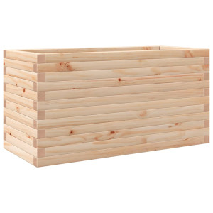 Jardinera de madera maciza de pino 90x40x45.5 cm H