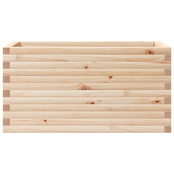 Jardinera de madera maciza de pino 90x40x45.5 cm M 5