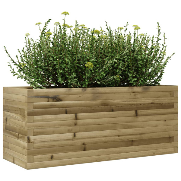 Jardinera de madera de pino impregnada 110x40x45.5 cm M 4