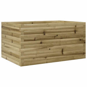 Jardinera de madera de pino impregnada 90x60x45.5 cm H