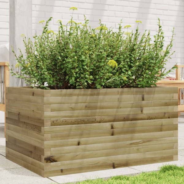 Jardinera de madera de pino impregnada 90x60x45.5 cm M 3